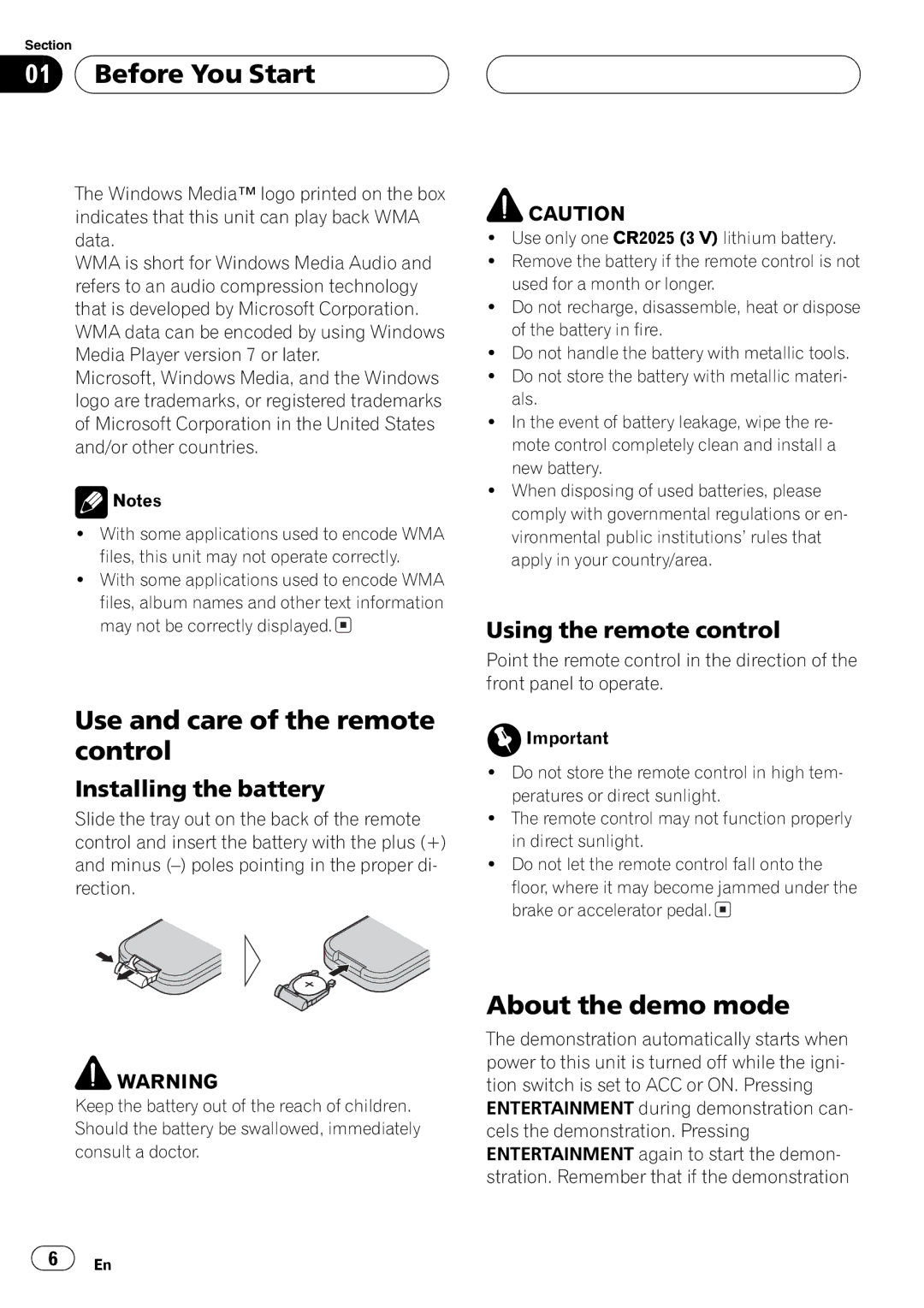 Pioneer FH-P5000MP operation manual 