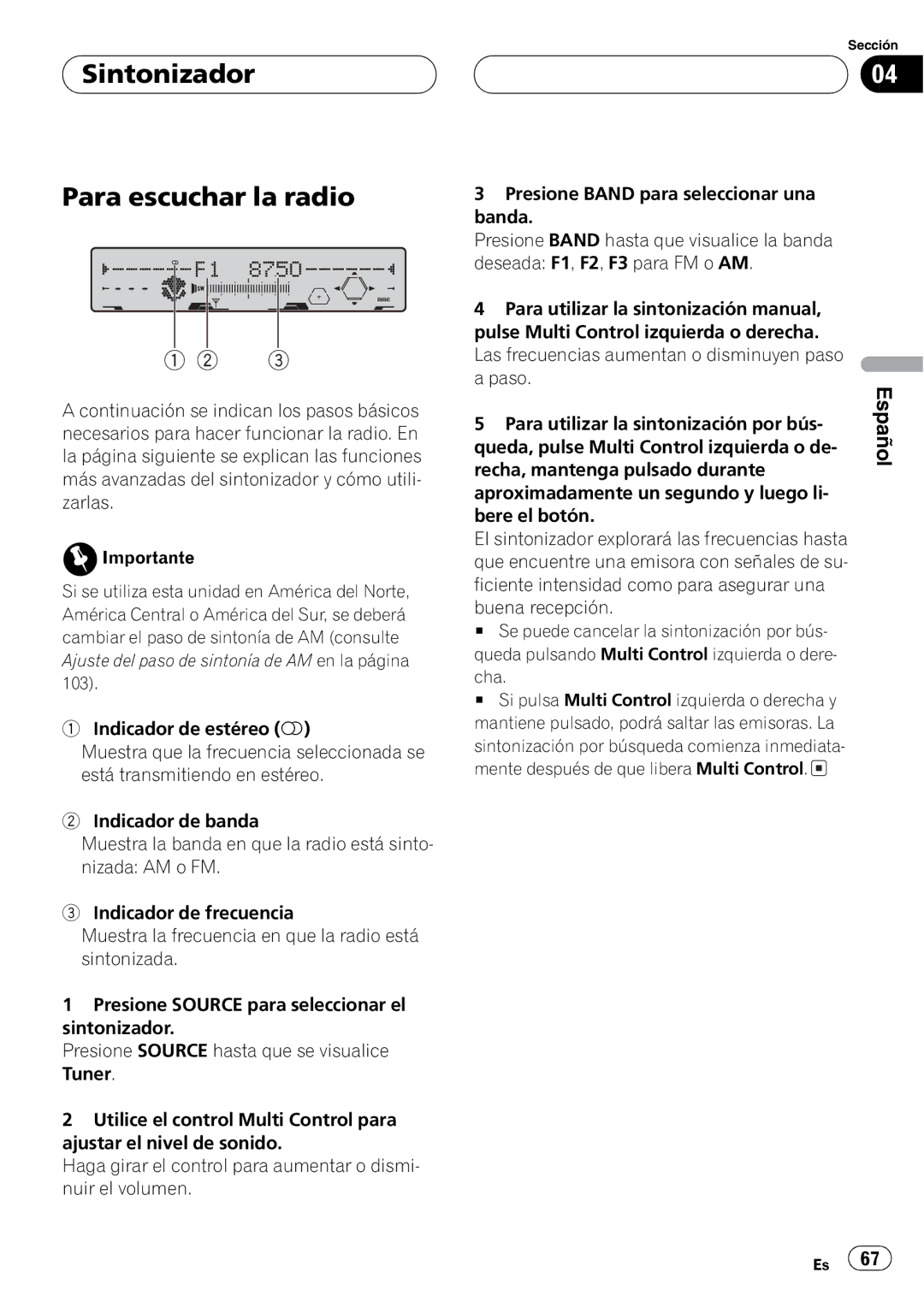 Pioneer FH-P5000MP operation manual 