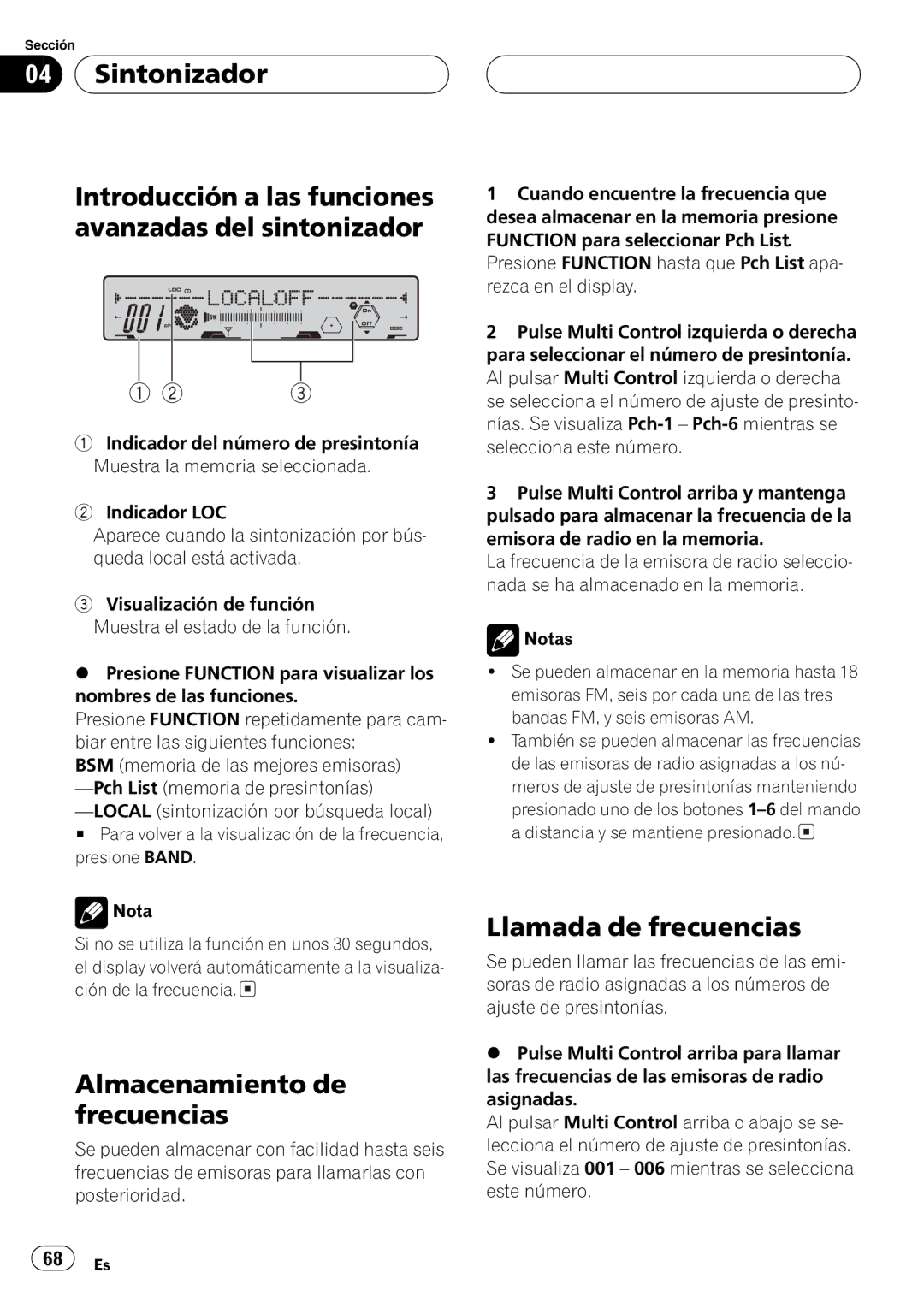 Pioneer FH-P5000MP operation manual + + 