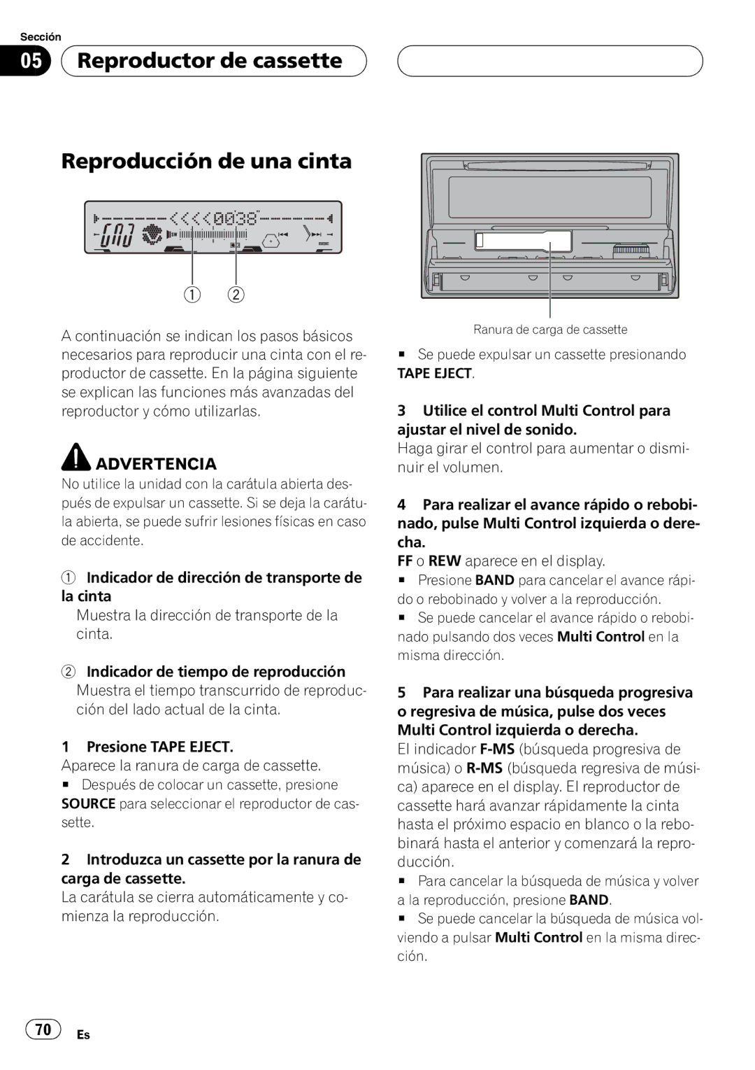 Pioneer FH-P5000MP operation manual 