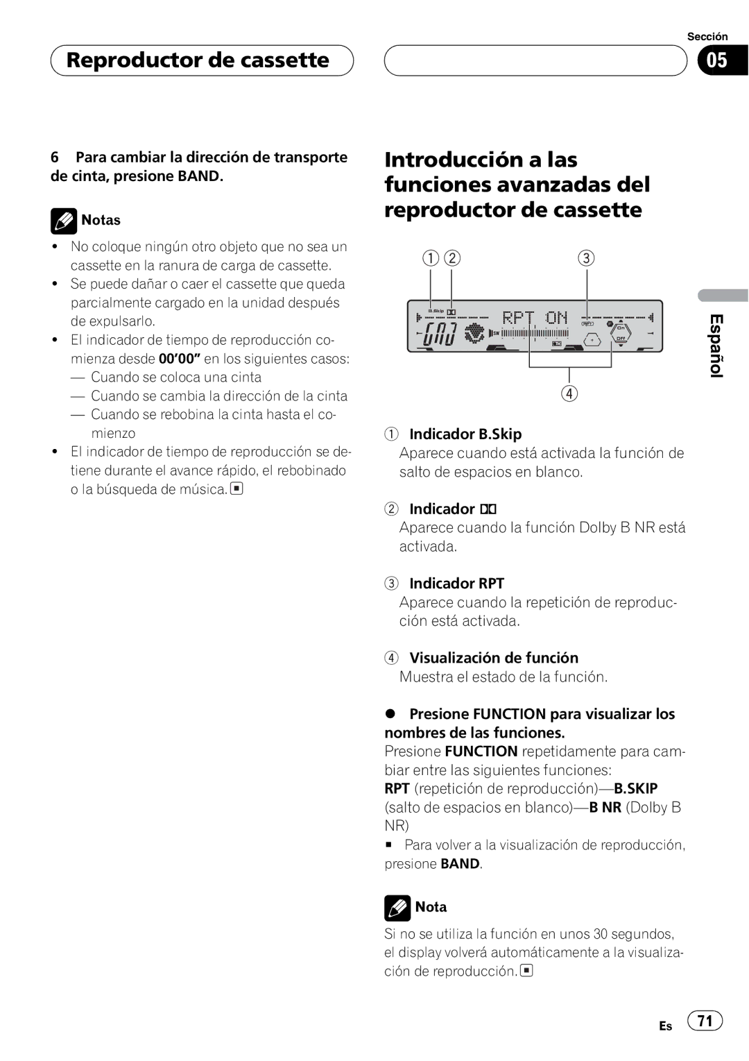 Pioneer FH-P5000MP operation manual + + 