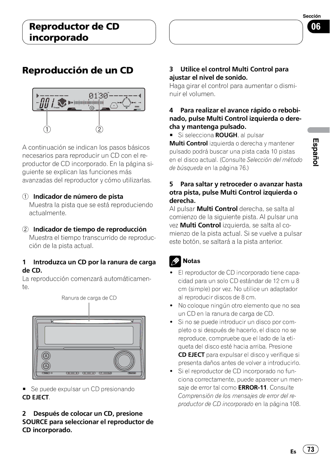 Pioneer FH-P5000MP operation manual 