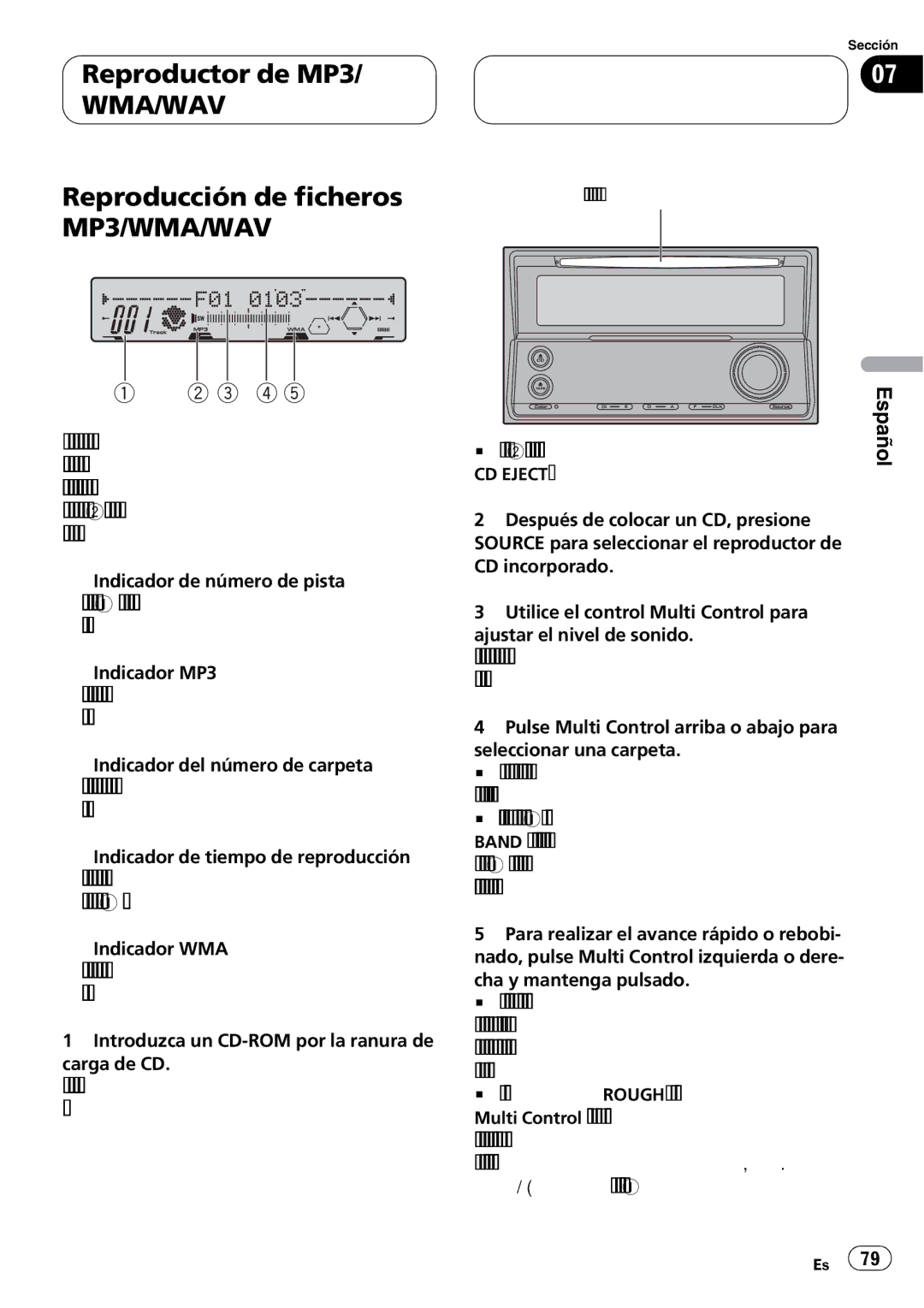 Pioneer FH-P5000MP operation manual 