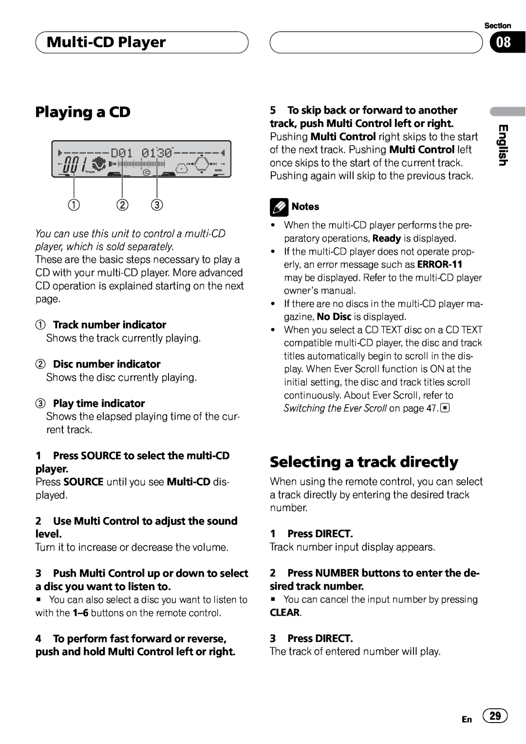 Pioneer FH-P5000MP operation manual 