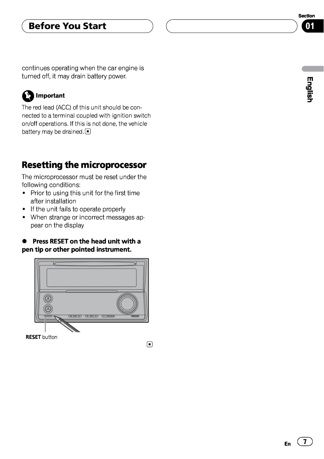 Pioneer FH-P5000MP operation manual 
