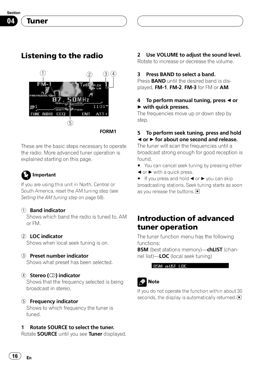 Pioneer FH-P9200MP operation manual 