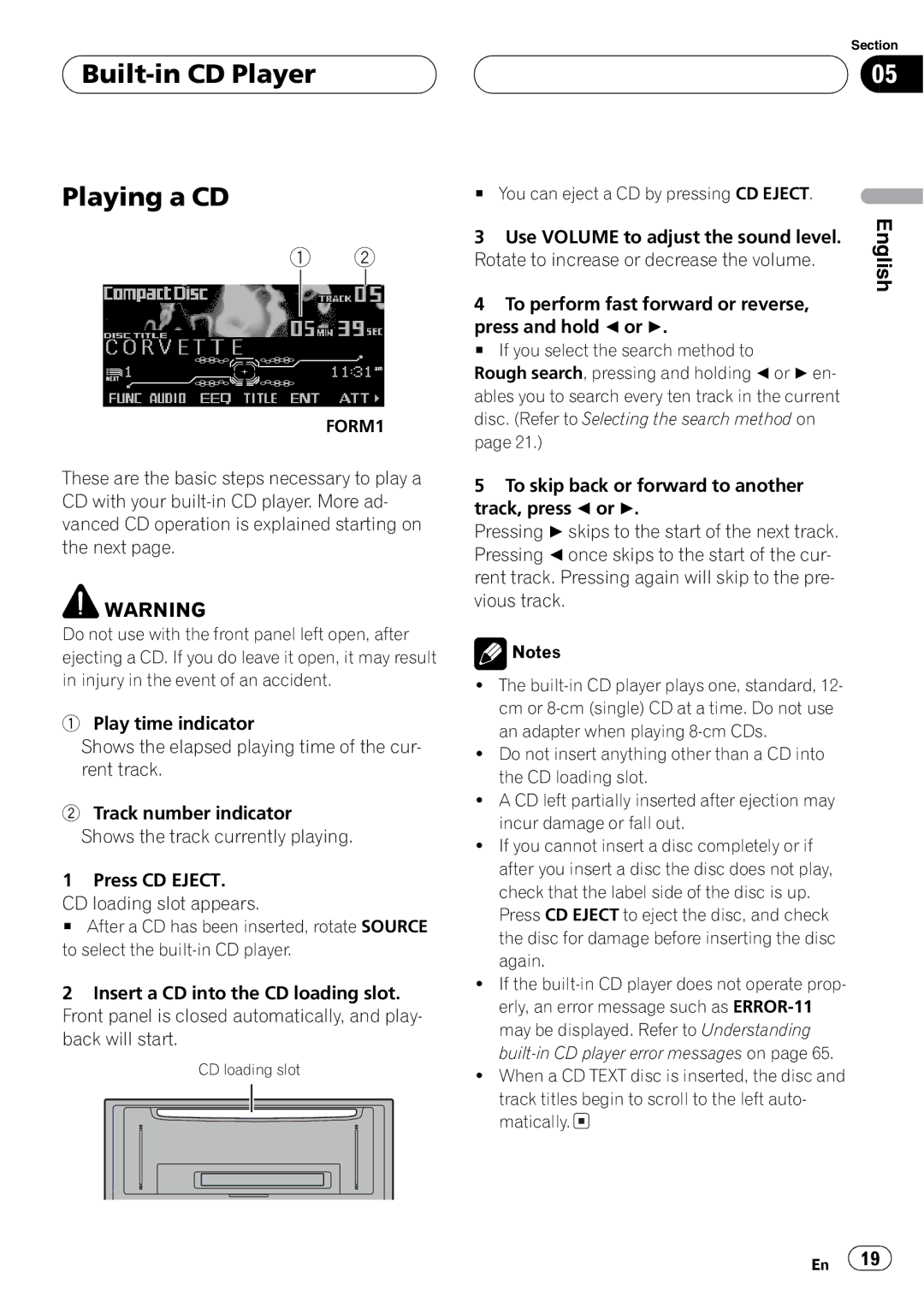 Pioneer FH-P9200MP operation manual 