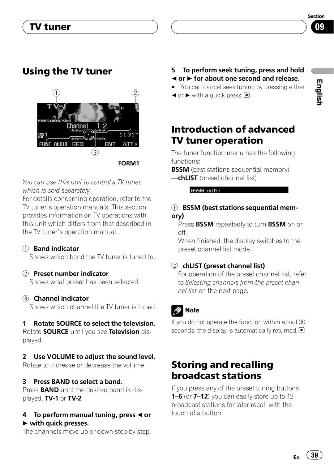 Pioneer FH-P9200MP operation manual 