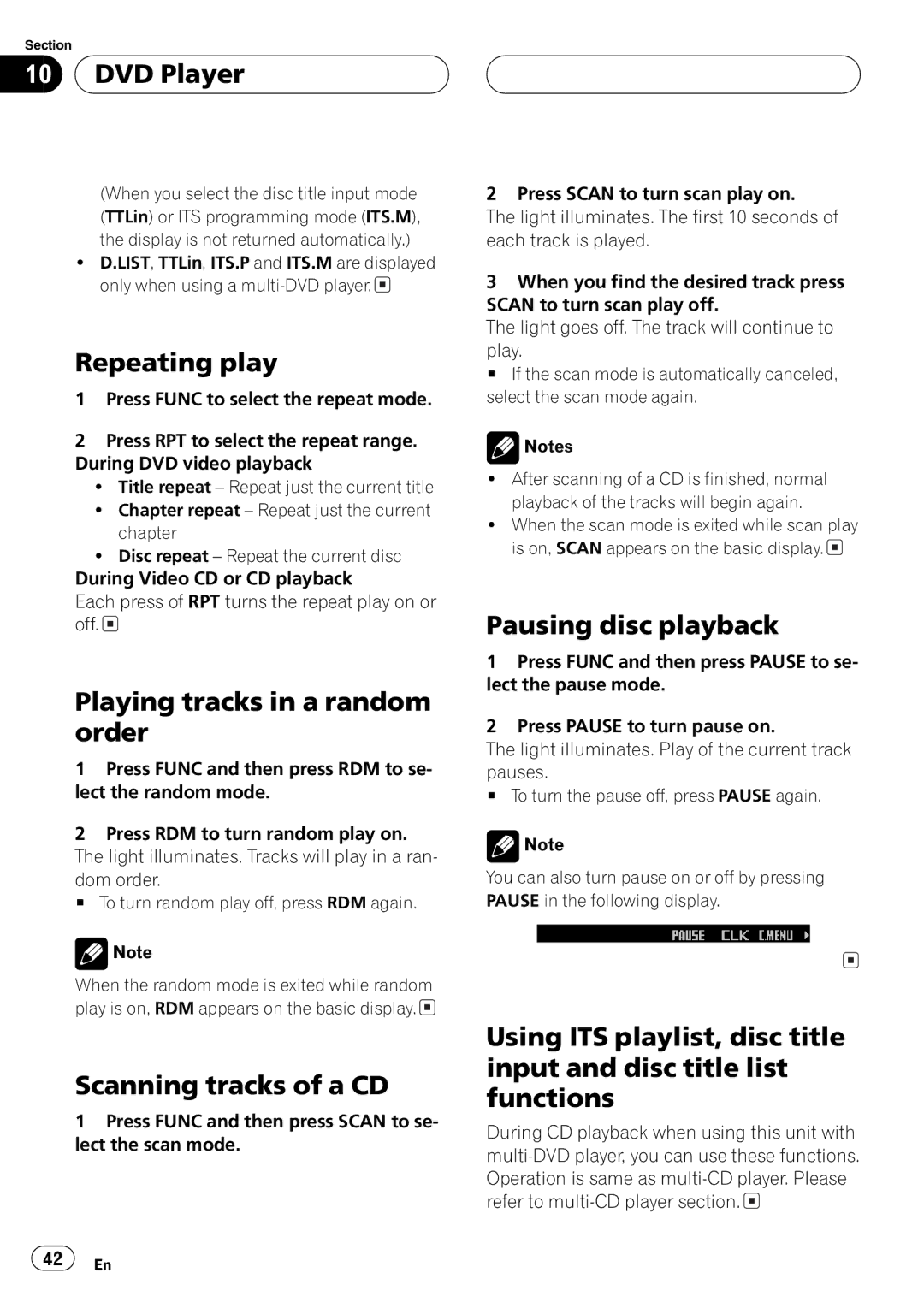 Pioneer FH-P9200MP operation manual 