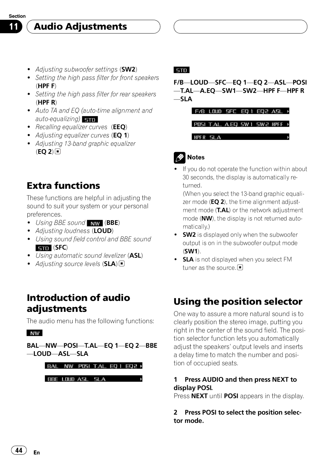 Pioneer FH-P9200MP operation manual 