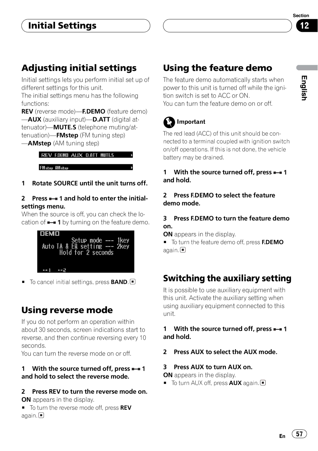 Pioneer FH-P9200MP operation manual 