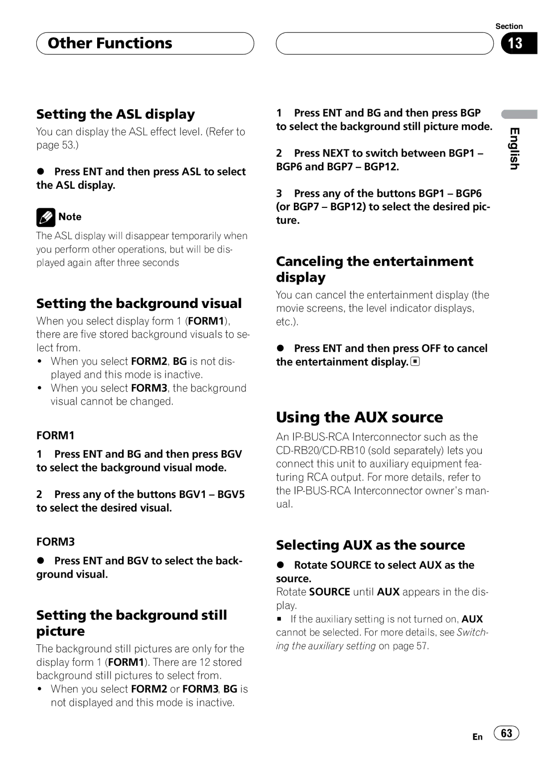 Pioneer FH-P9200MP operation manual 