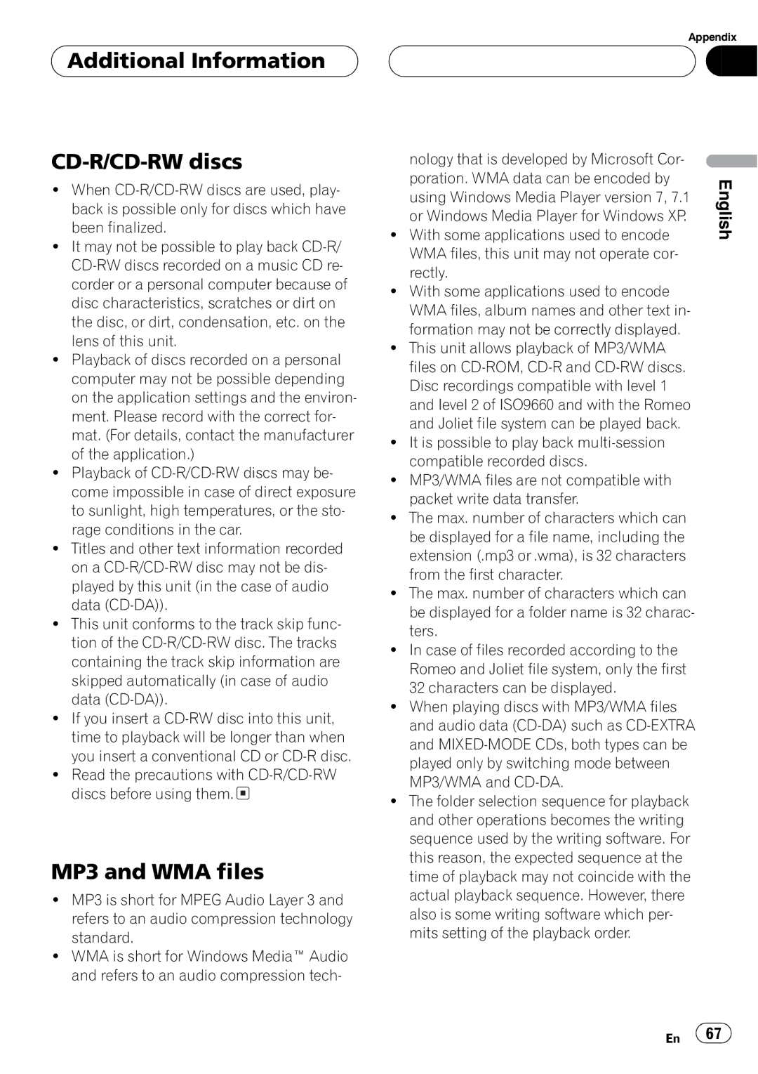 Pioneer FH-P9200MP operation manual 