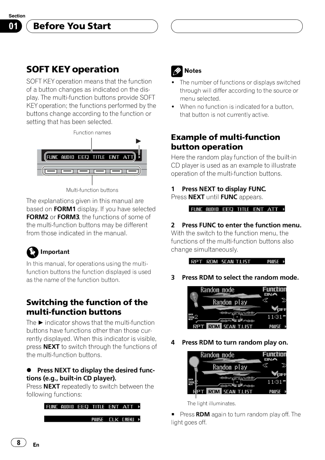 Pioneer FH-P9200MP operation manual 