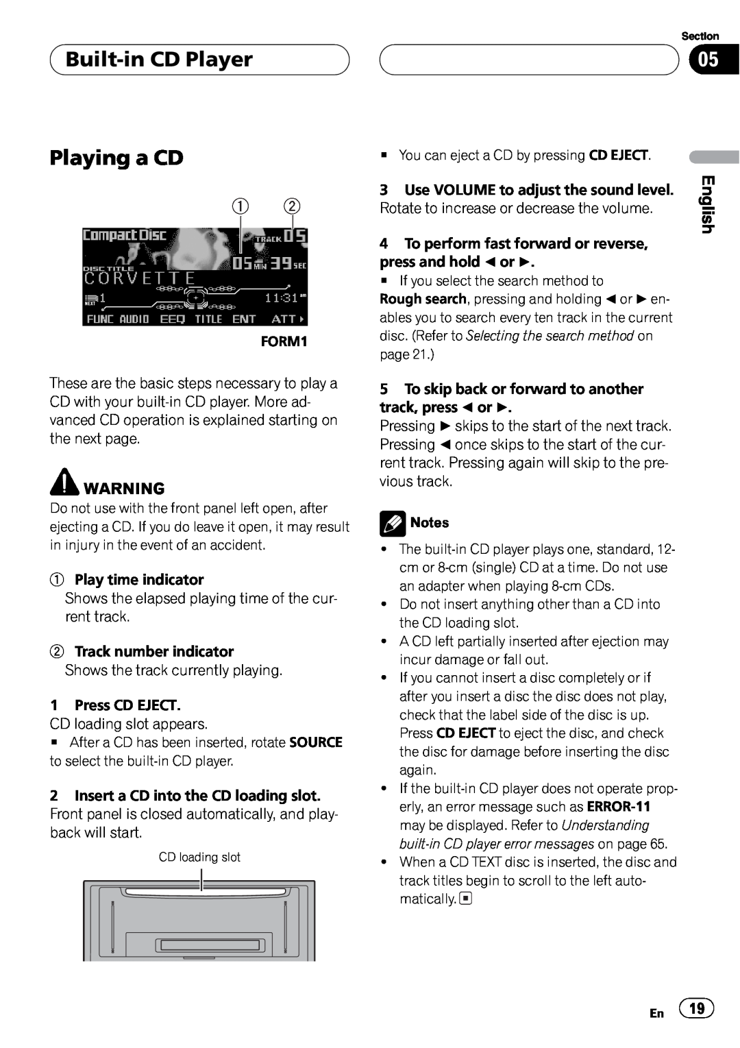 Pioneer FH-P9200MP operation manual 