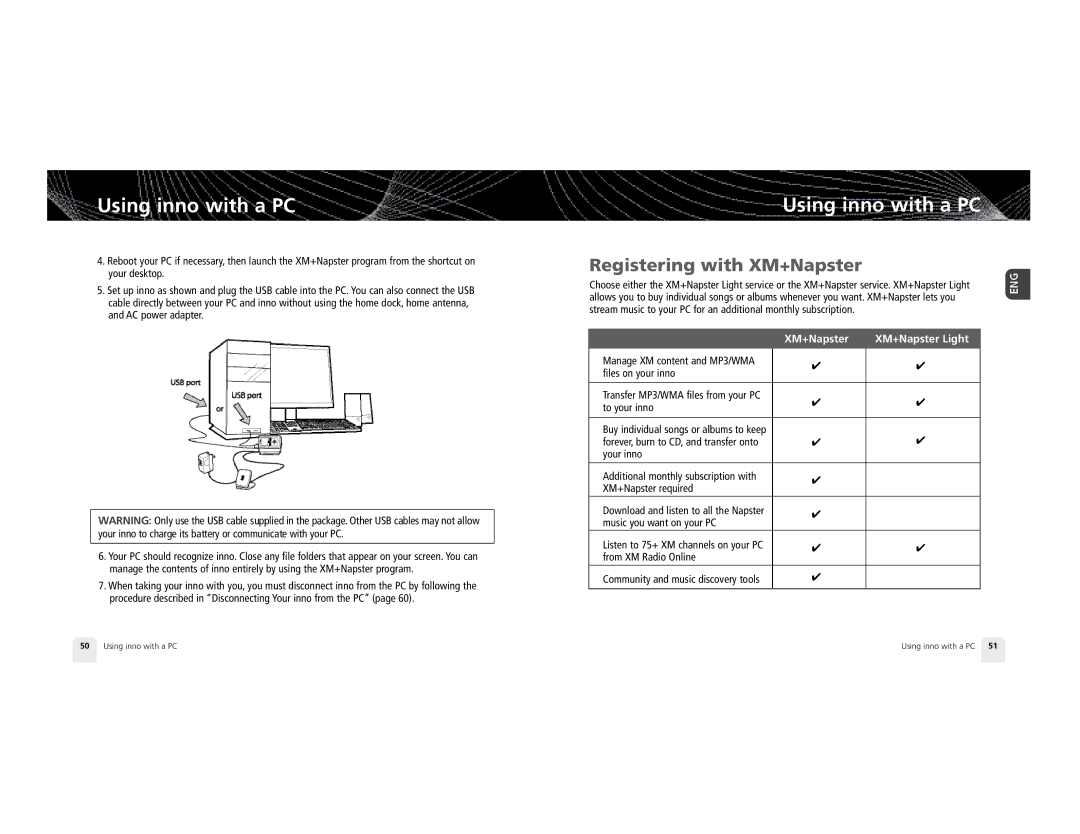 Pioneer GEX-INN02B manual Registering with XM+Napster 