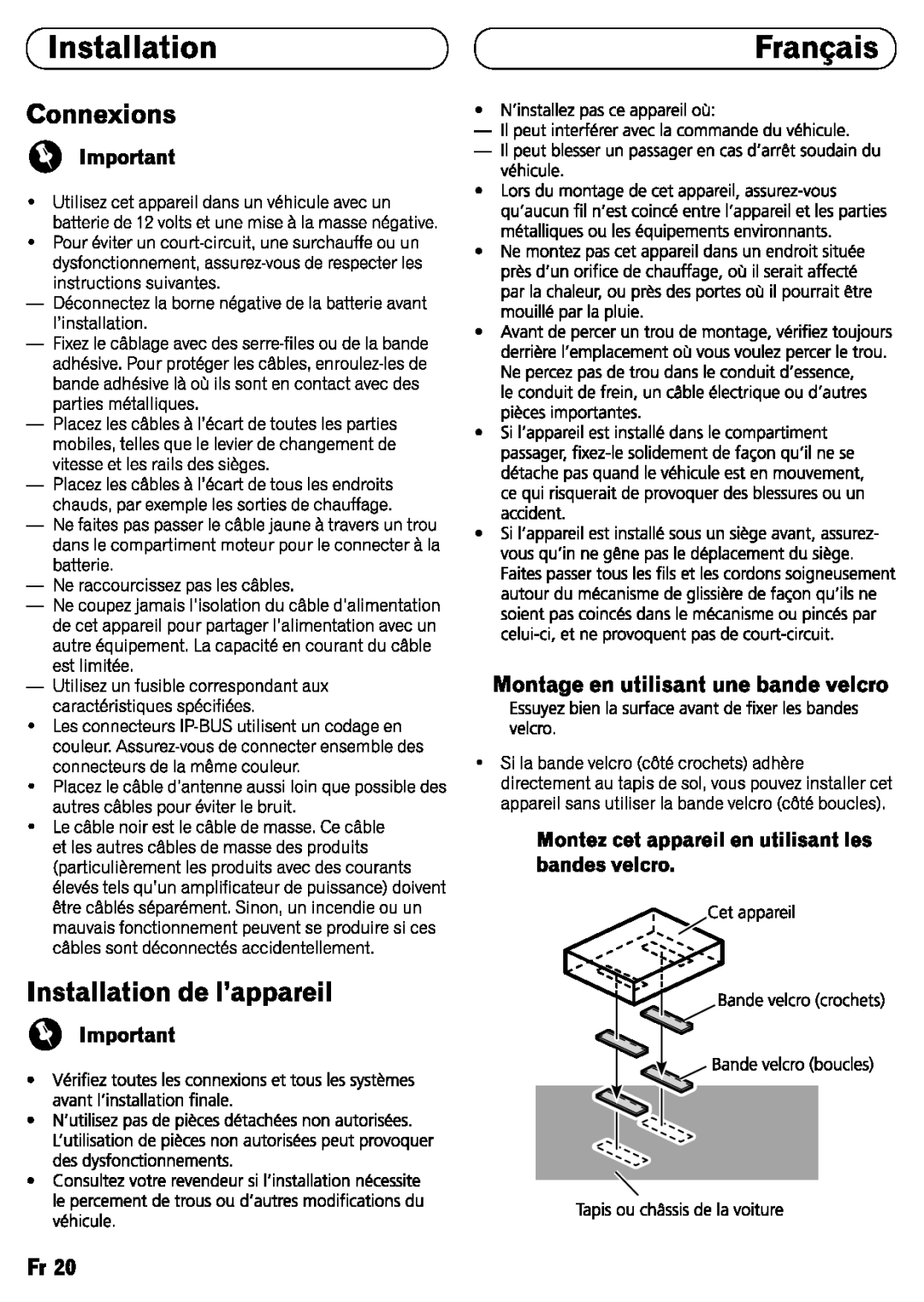 Pioneer GEX-P20HD manual 