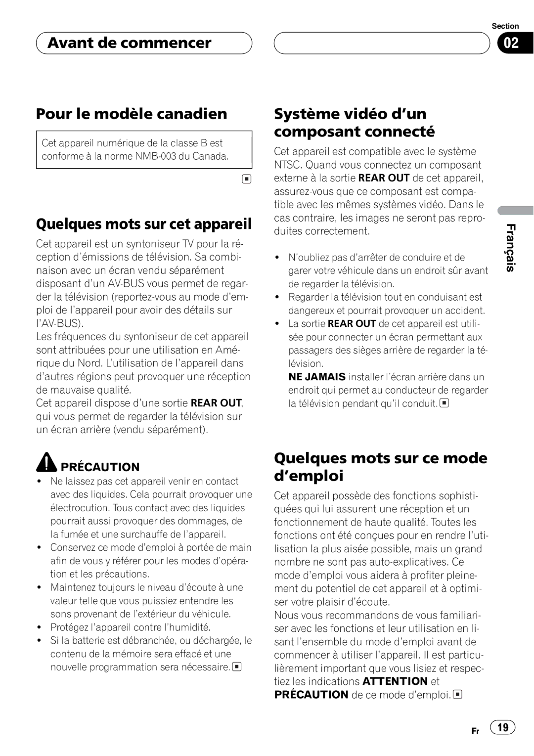 Pioneer GEX-P5700TV operation manual 