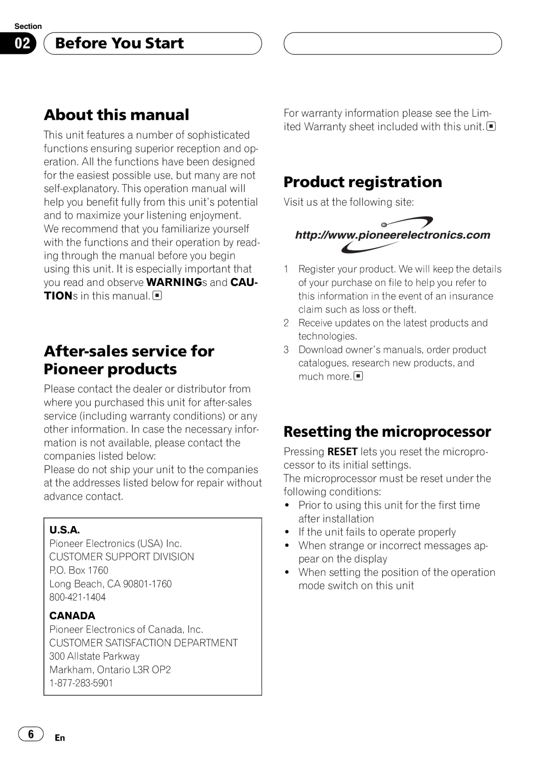 Pioneer GEX-P5700TV operation manual 