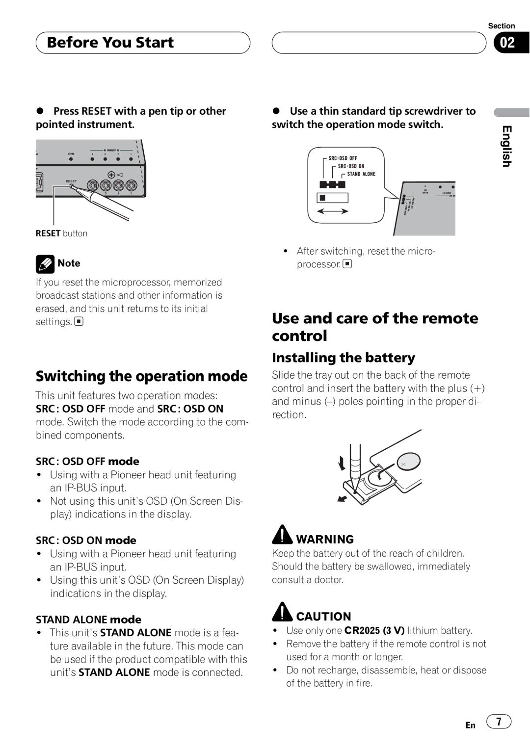 Pioneer GEX-P5700TV operation manual 