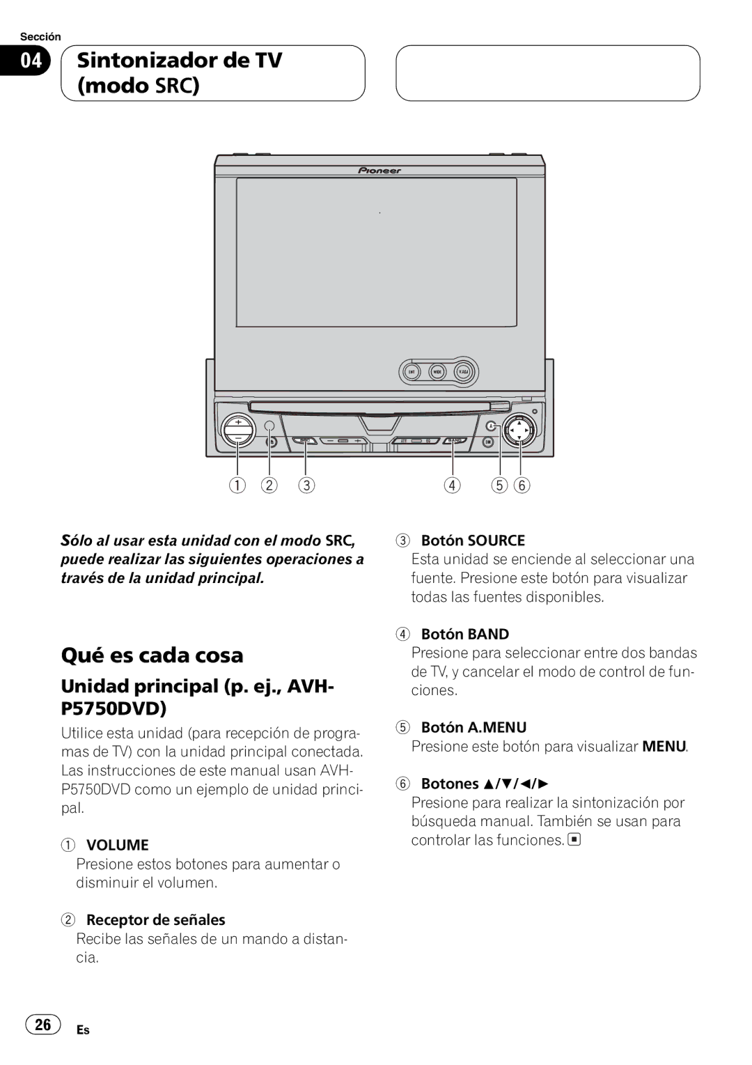 Pioneer GEX-P5750TV operation manual 