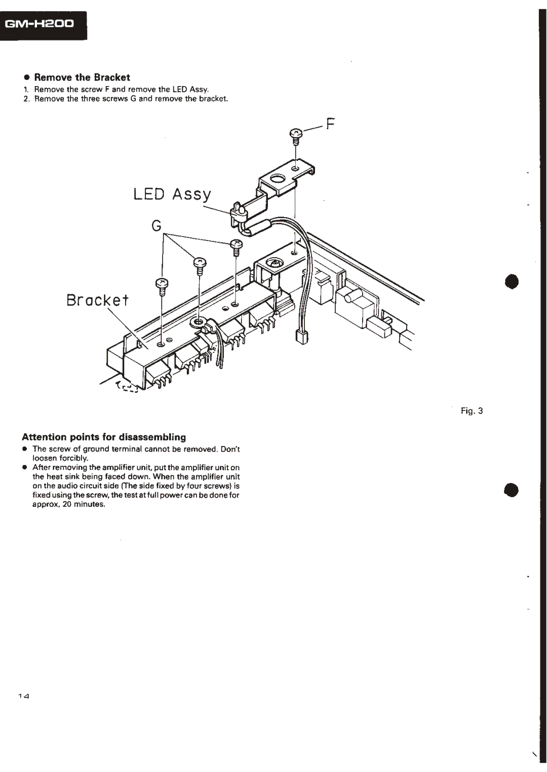 Pioneer GM-4200, GM-H200 manual 