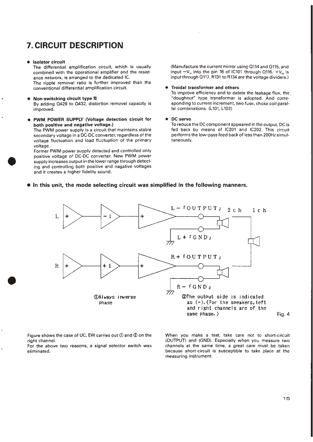 Pioneer GM-H200, GM-4200 manual 