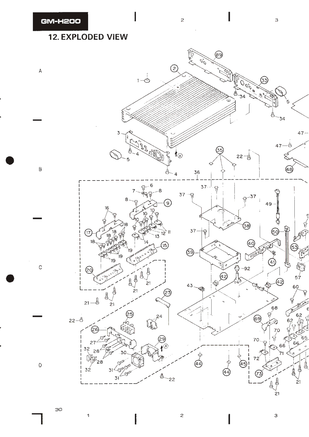 Pioneer GM-H200, GM-4200 manual 