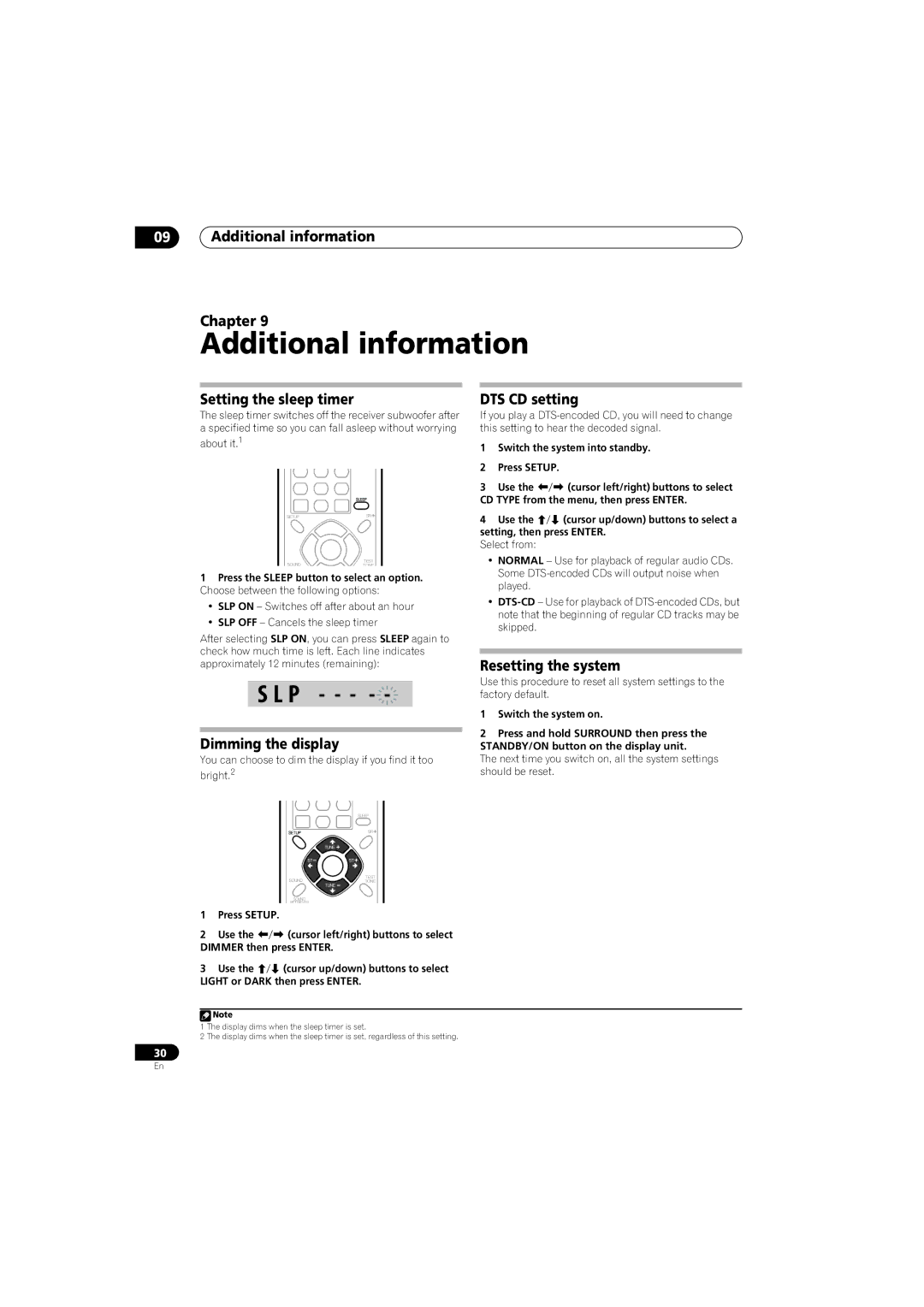 Pioneer HTS-570, SX-SW570 operating instructions Additional information 