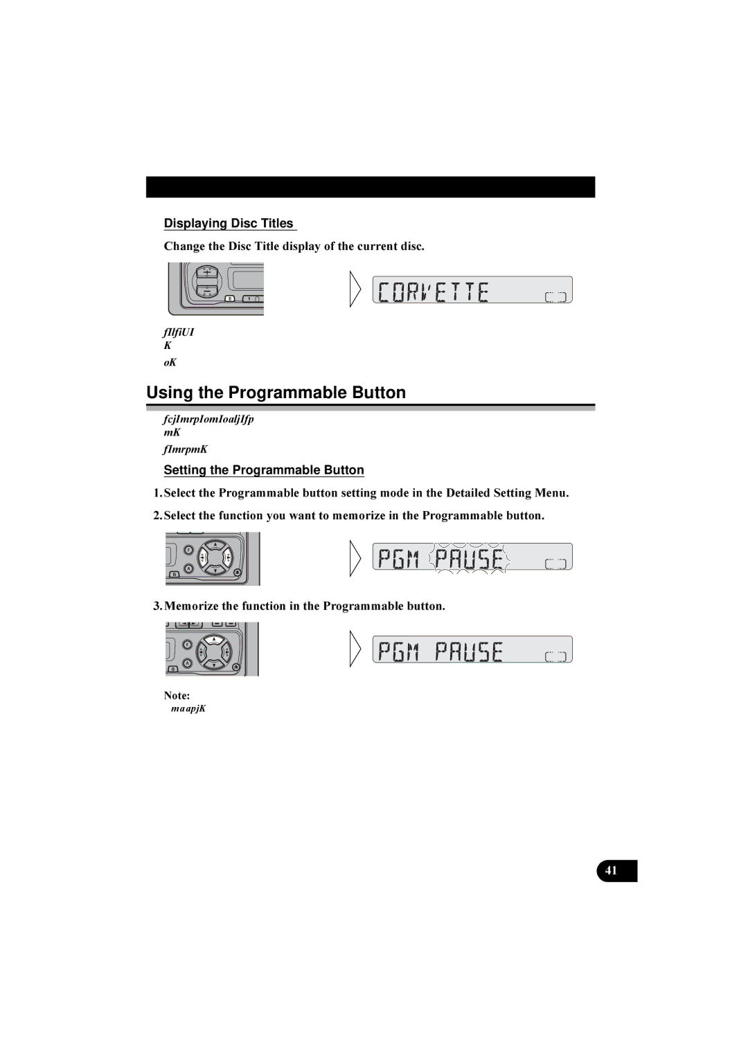 Pioneer KEH-P2800R, KEH-P2830R operation manual Displaying Disc Titles, KDQJHWKHLVF7LWOHGLVSOD\RIWKHFXUUHQWGLVF 