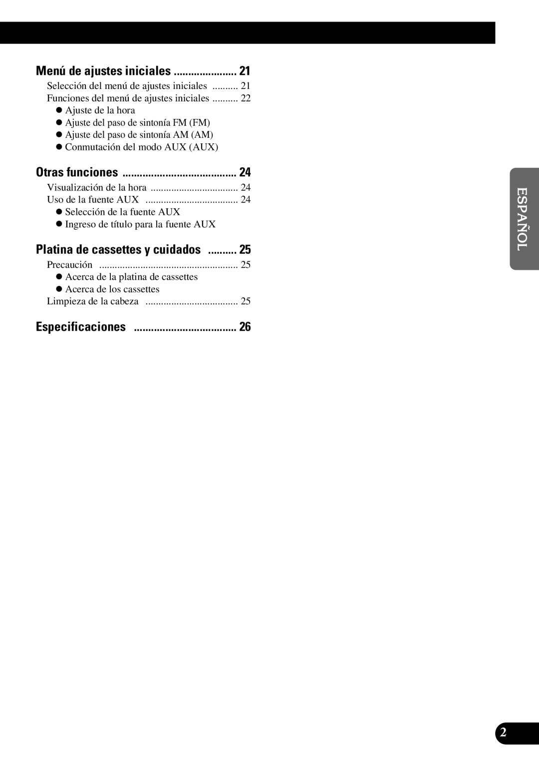 Pioneer KEH-P4950 operation manual Español Português B Français Italiano Nederlands 