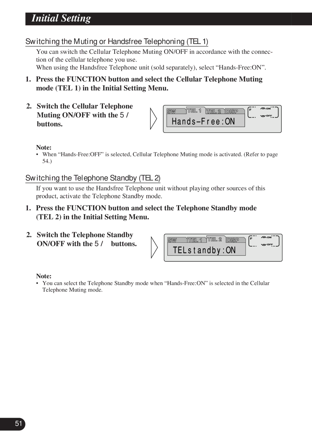 Pioneer KEH-P7900R operation manual Switching the Muting or Handsfree Telephoning TEL, Switching the Telephone Standby TEL 