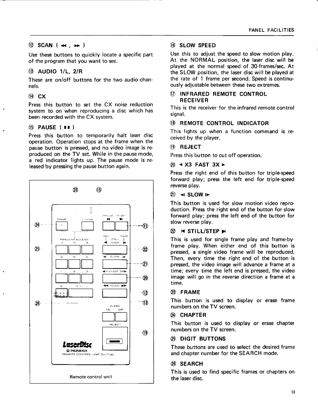 Pioneer LD-1100 manual 