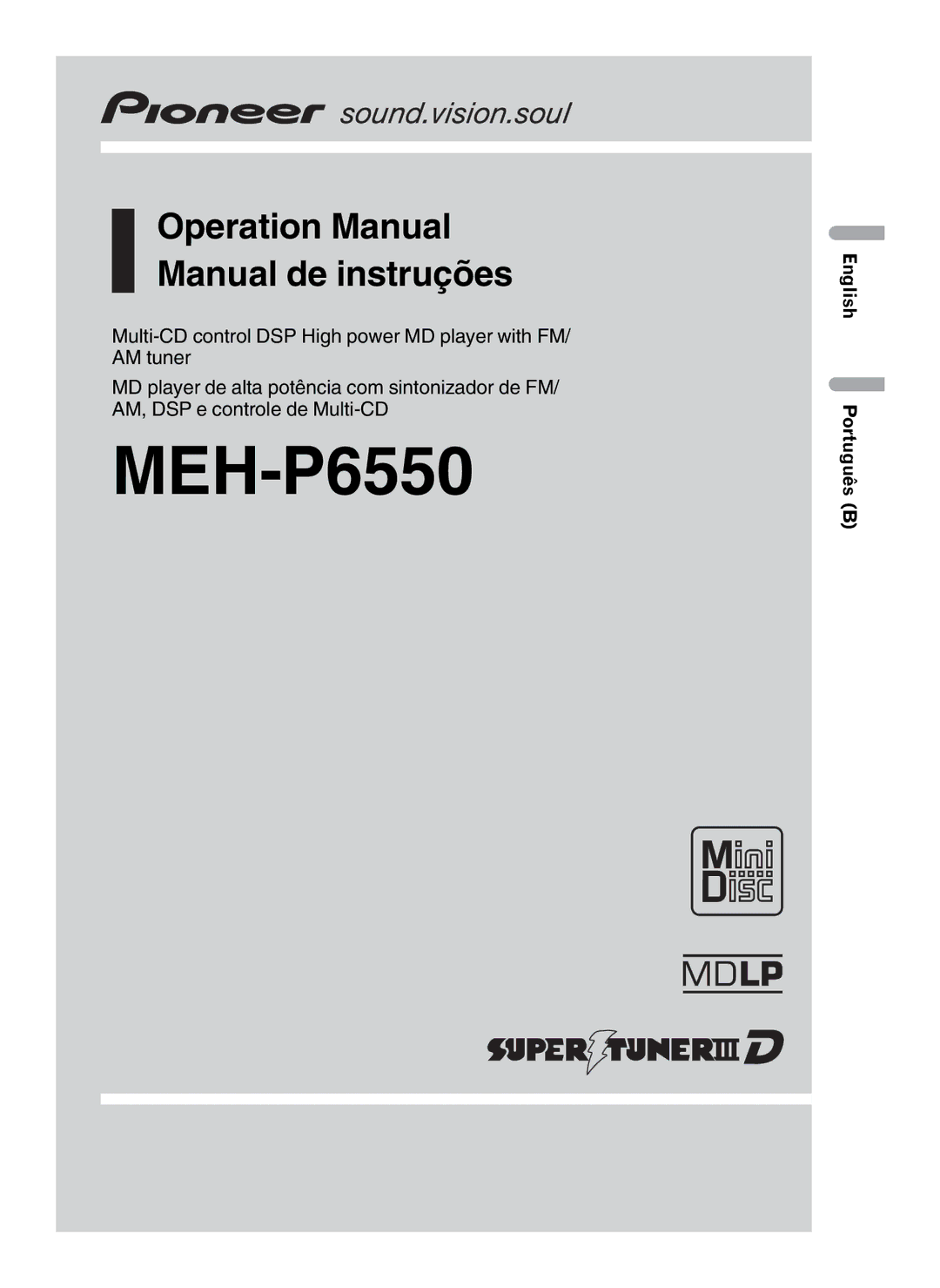 Pioneer MEH-P6550 operation manual 