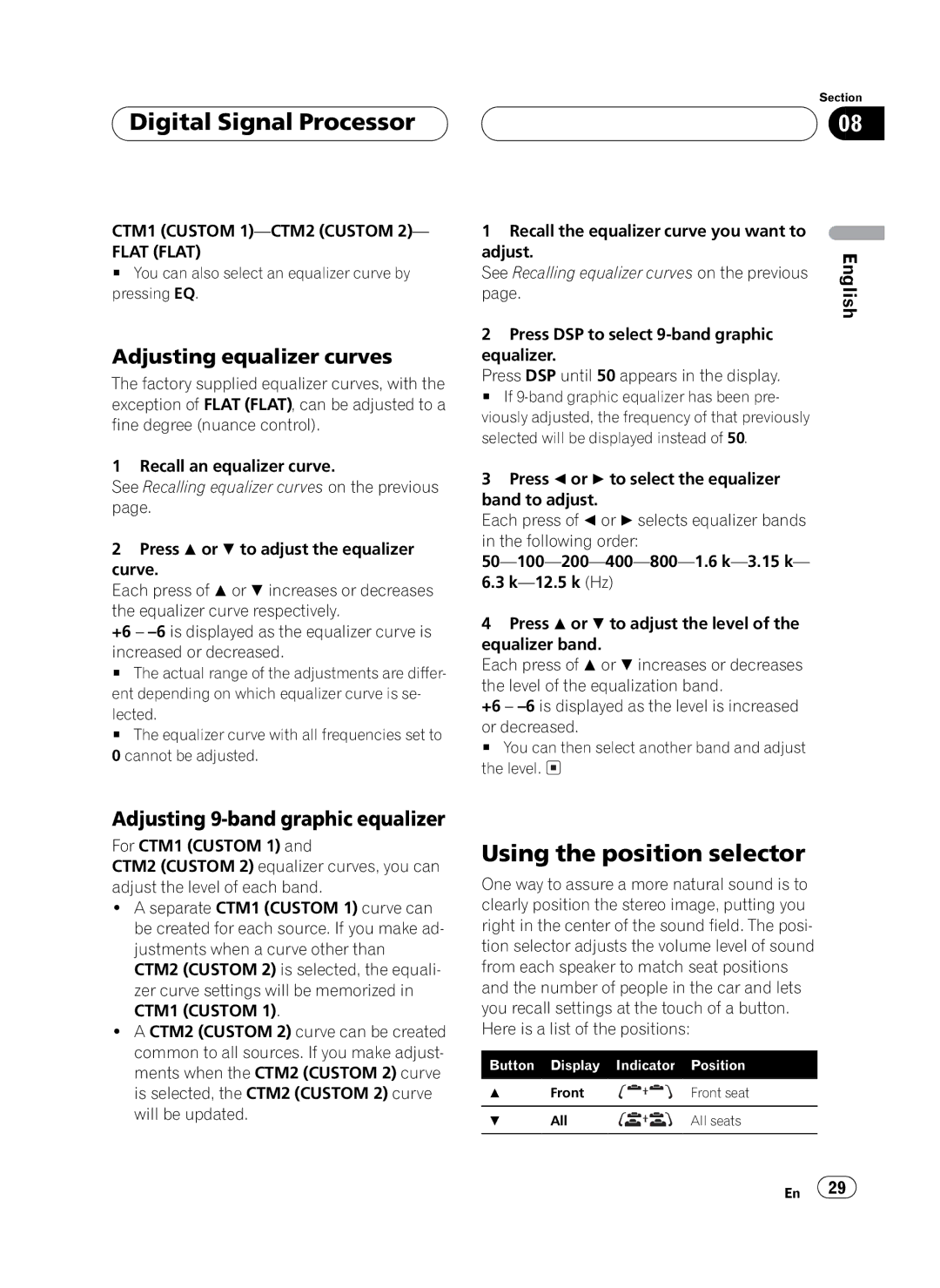 Pioneer MEH-P6550 operation manual 