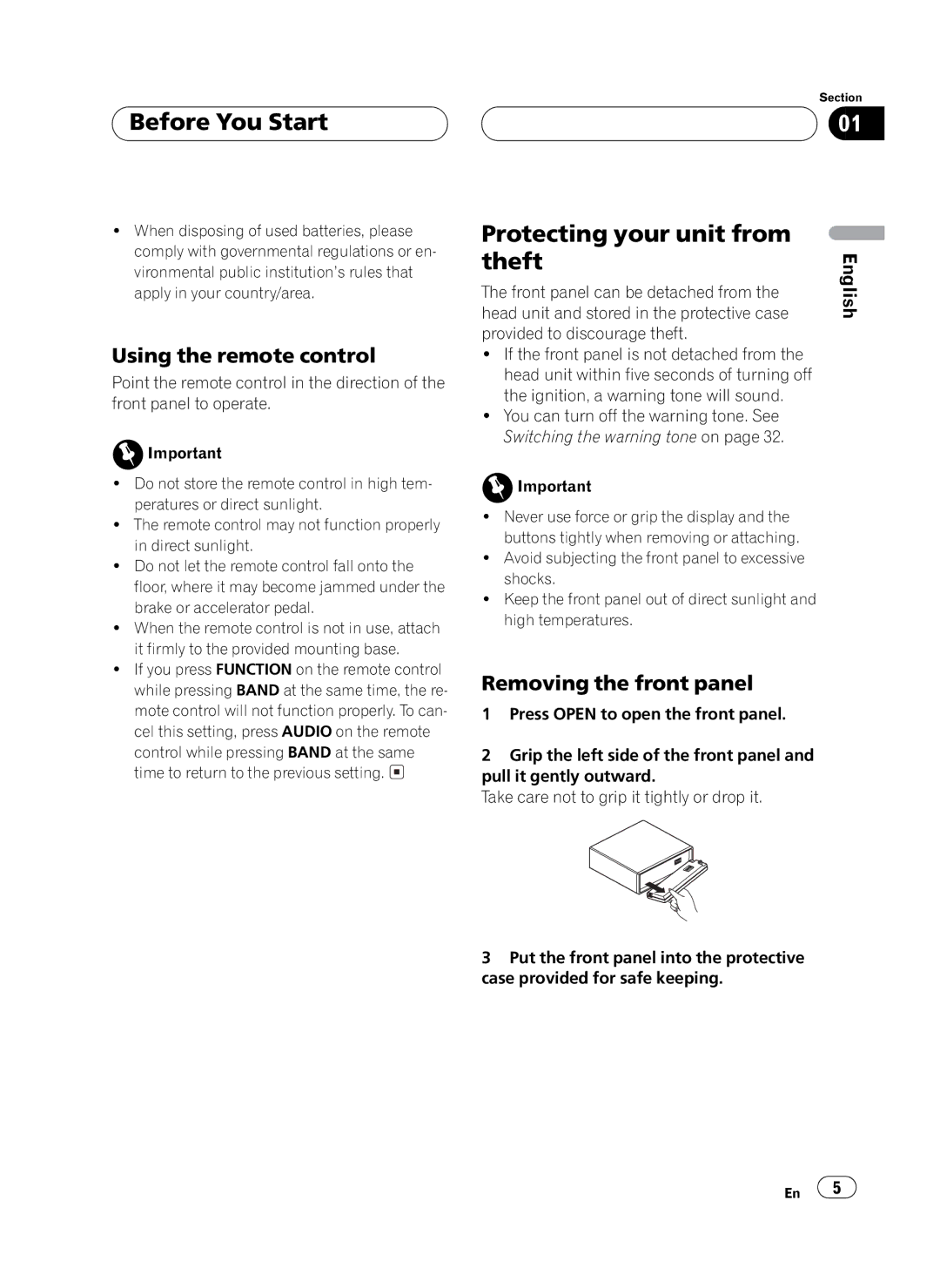 Pioneer MEH-P6550 operation manual 