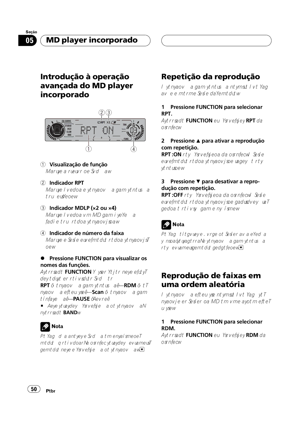 Pioneer MEH-P6550 operation manual 