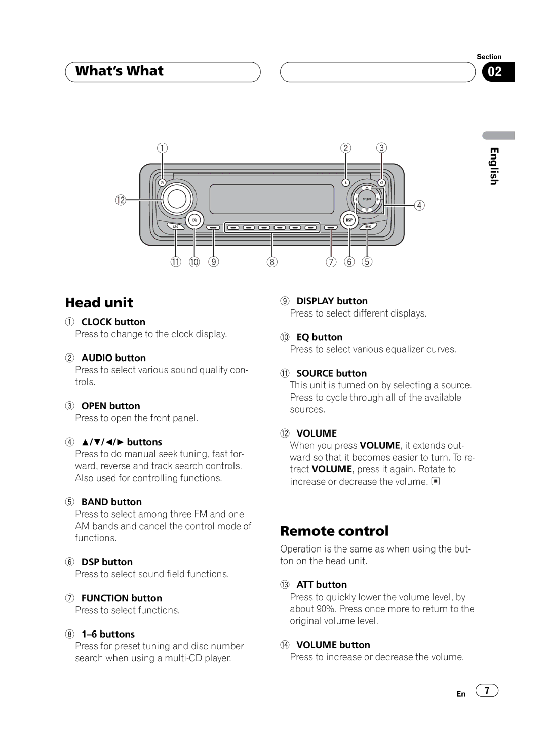 Pioneer MEH-P6550 operation manual 