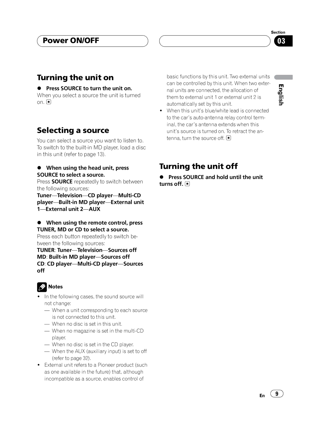 Pioneer MEH-P6550 operation manual 