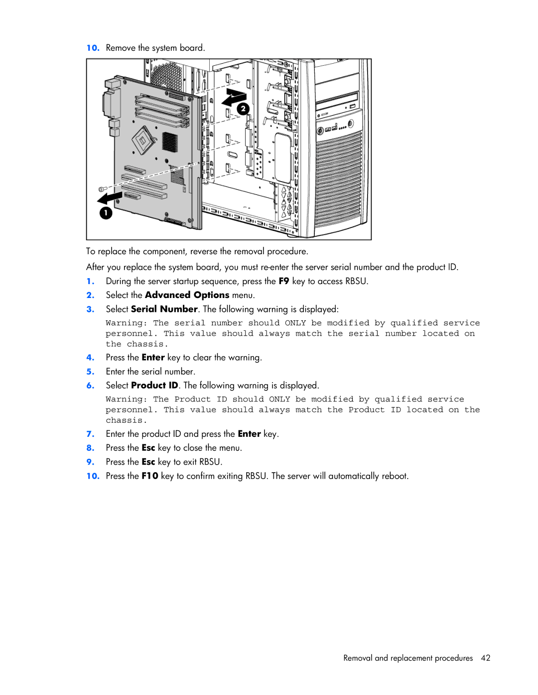 Pioneer ML310 manual Select the Advanced Options menu 