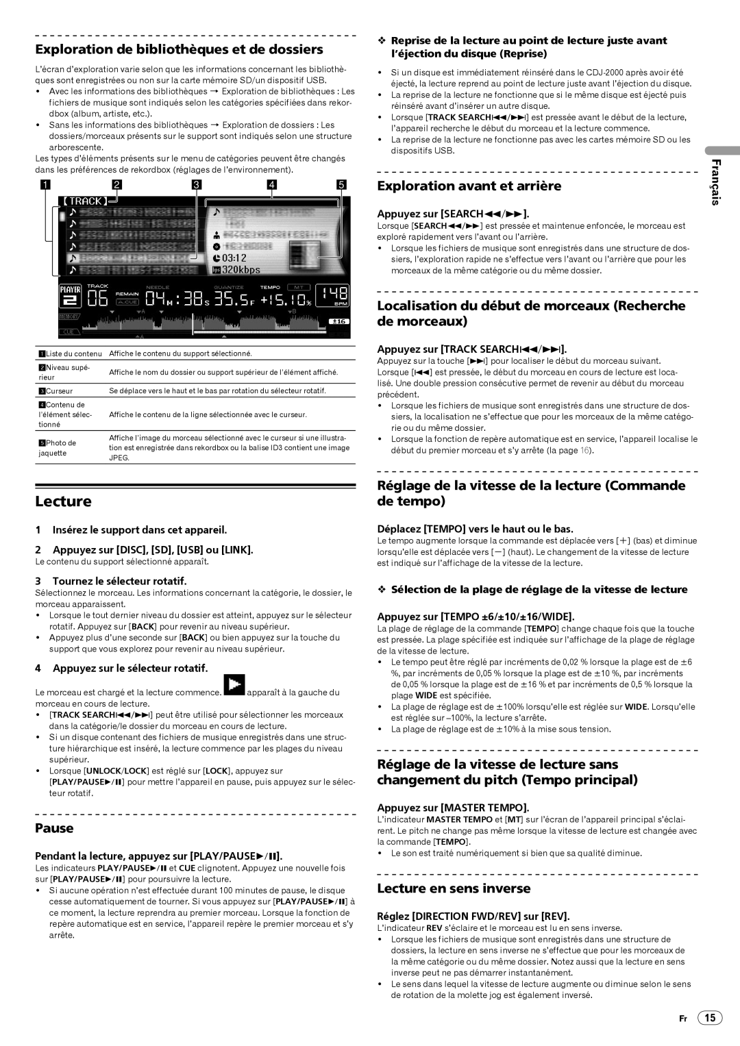 Pioneer CDJ-2000, Multi Player operating instructions Lecture 