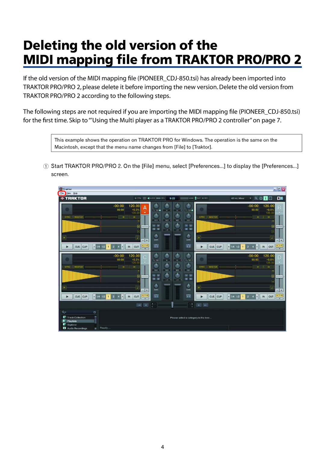 Pioneer CDJ-850, Multi Player TRAKTOR PRO/PRO 2 manual 