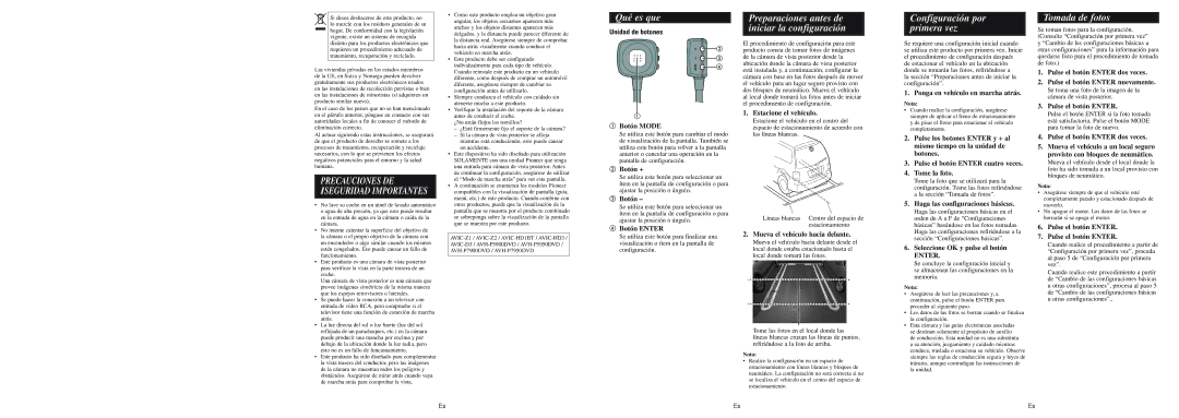 Pioneer NDBC20PA owner manual Qué es que, Configuración por primera vez, Tomada de fotos, Unidad de botones 