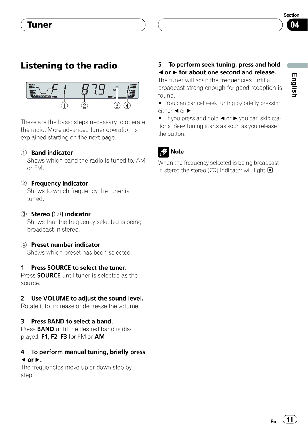 Pioneer P3700MP operation manual 