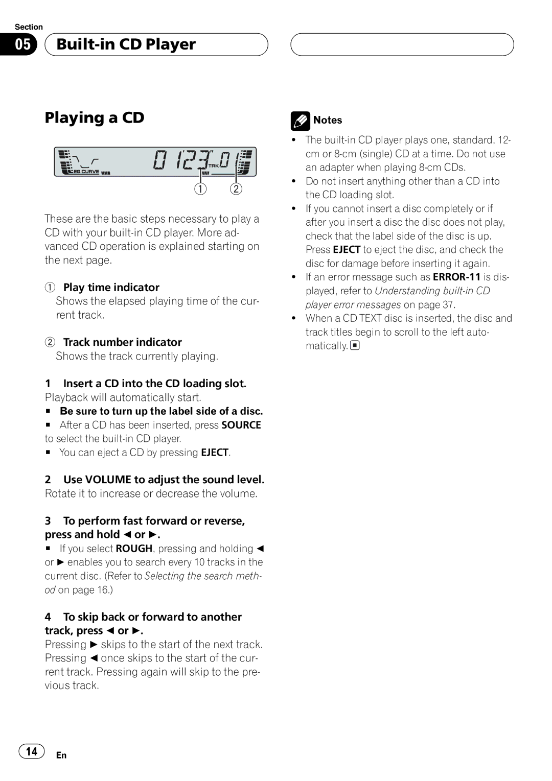 Pioneer P3700MP operation manual 