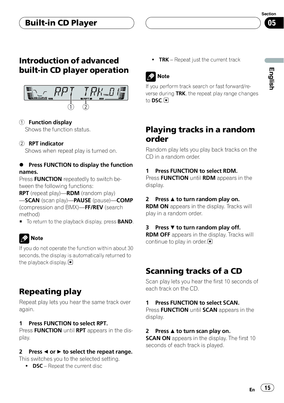 Pioneer P3700MP operation manual 