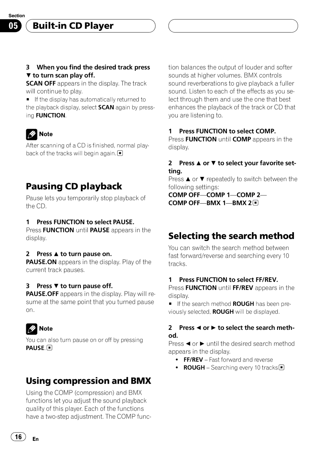 Pioneer P3700MP operation manual 