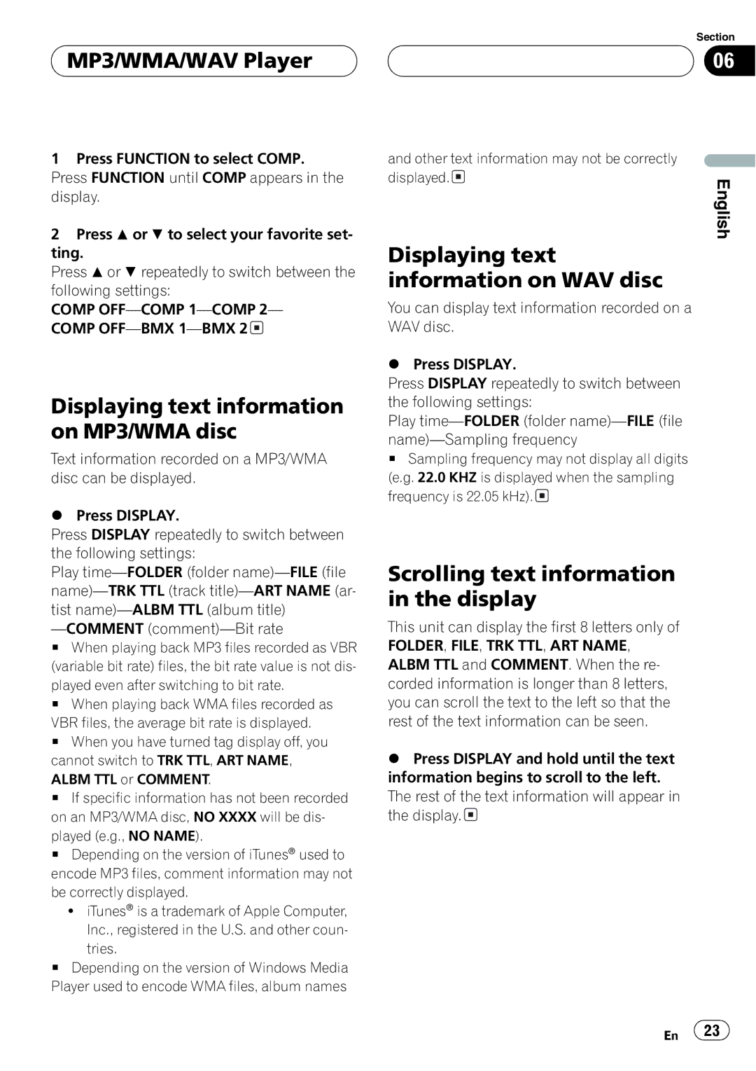 Pioneer P3700MP operation manual 