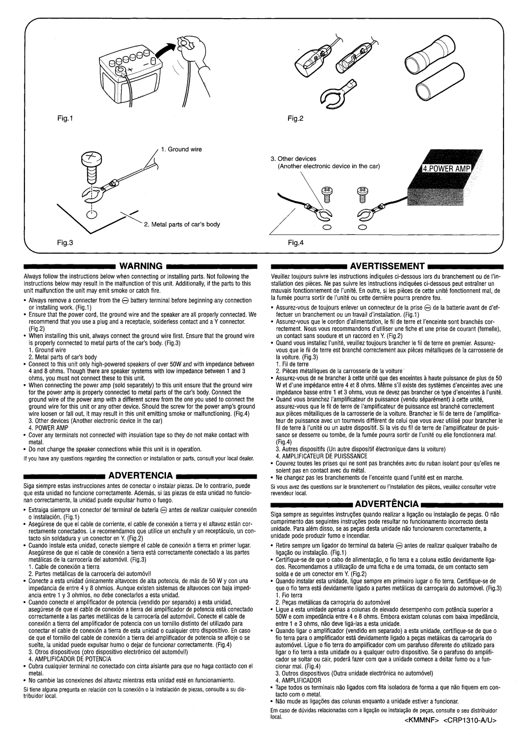 Pioneer P3700MP operation manual 