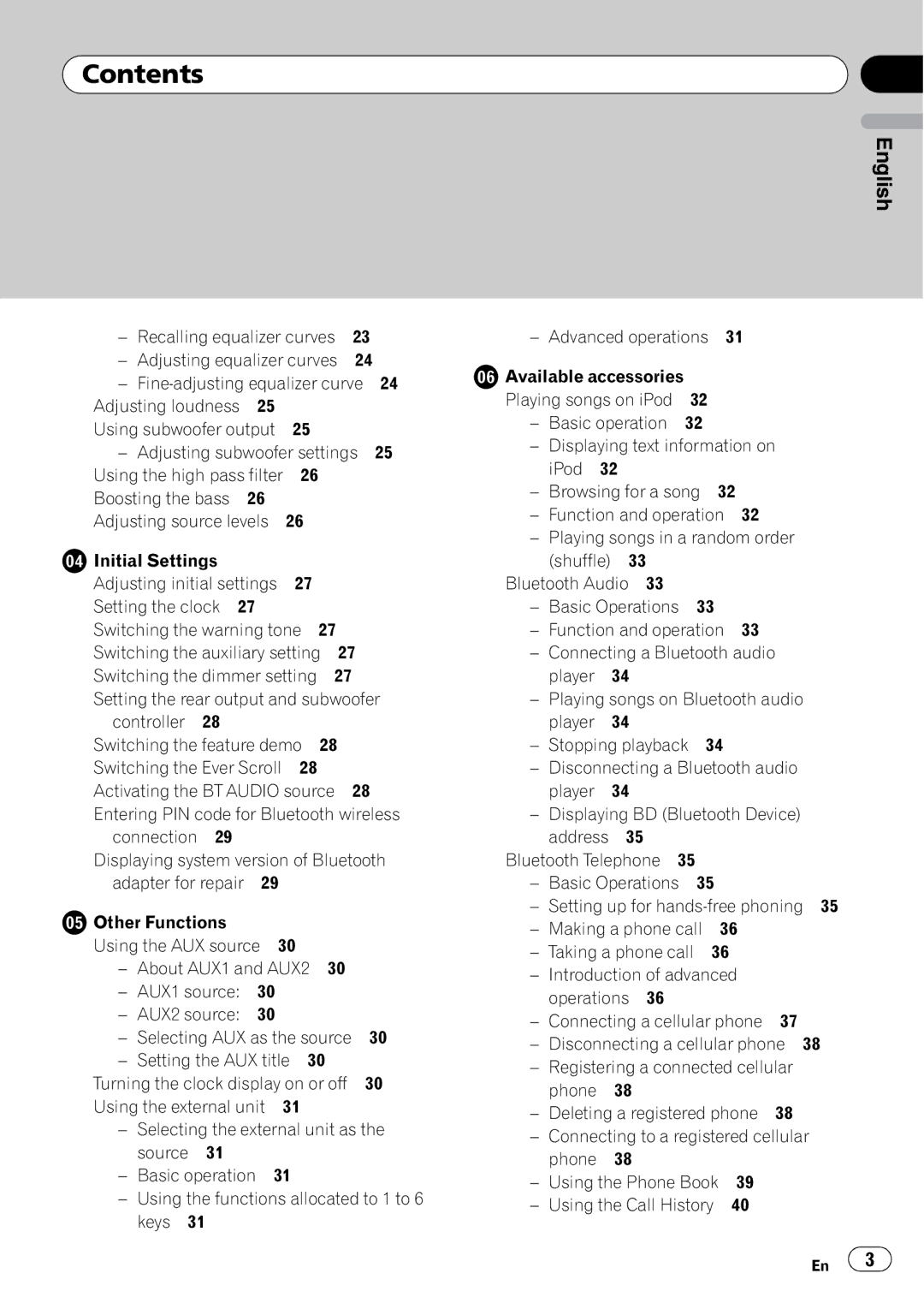 Pioneer P4000UB operation manual Adjusting loudness, Adjusting subwoofer settings, Controller Switching the feature demo 